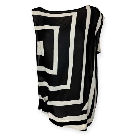 Dries Van Noten Abstract Printed Silk Top